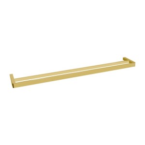 Brooklyn Double Towel Rail 900mm Brushed Brass